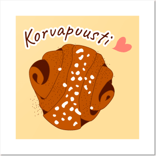 Finnish Cinnamon Rolls – Korvapuustit Posters and Art